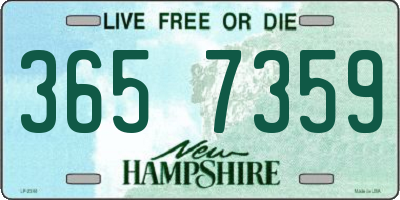 NH license plate 3657359