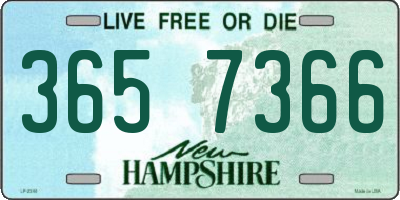 NH license plate 3657366