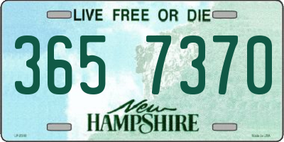 NH license plate 3657370