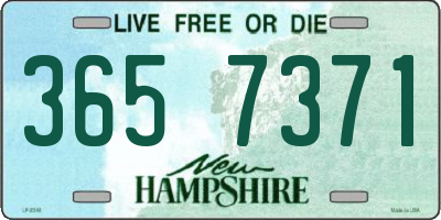 NH license plate 3657371