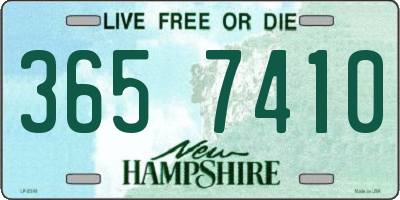 NH license plate 3657410