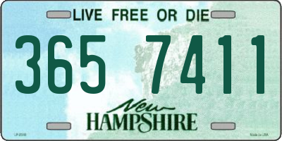 NH license plate 3657411