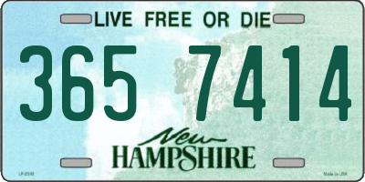 NH license plate 3657414