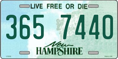 NH license plate 3657440