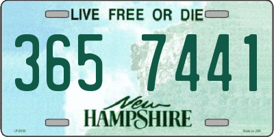NH license plate 3657441