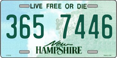 NH license plate 3657446