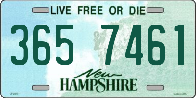 NH license plate 3657461