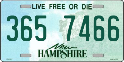 NH license plate 3657466