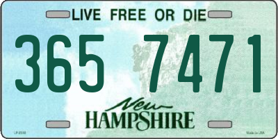 NH license plate 3657471