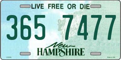 NH license plate 3657477