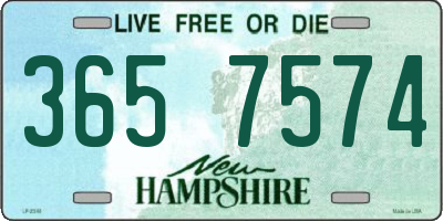 NH license plate 3657574