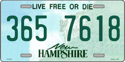 NH license plate 3657618