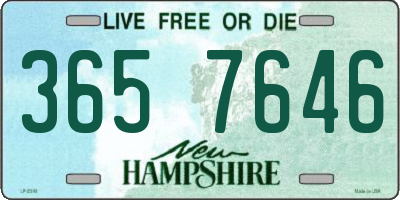 NH license plate 3657646