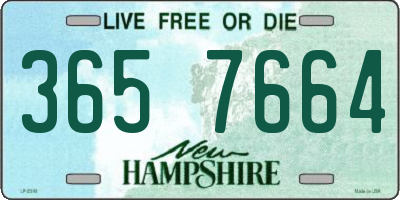 NH license plate 3657664