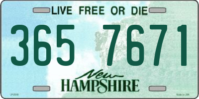 NH license plate 3657671