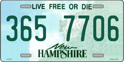 NH license plate 3657706