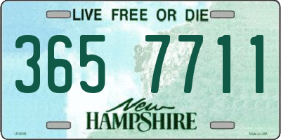 NH license plate 3657711