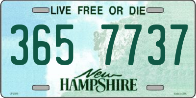 NH license plate 3657737