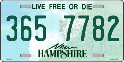 NH license plate 3657782