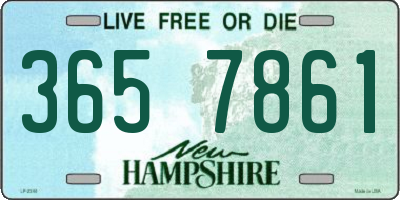 NH license plate 3657861