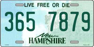 NH license plate 3657879