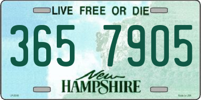 NH license plate 3657905