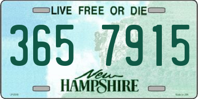 NH license plate 3657915
