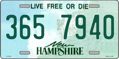 NH license plate 3657940