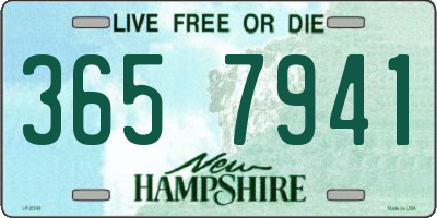 NH license plate 3657941