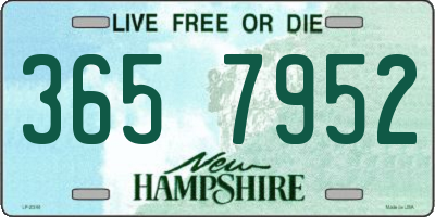 NH license plate 3657952