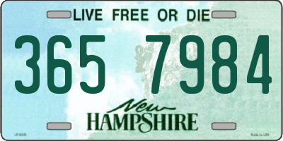 NH license plate 3657984