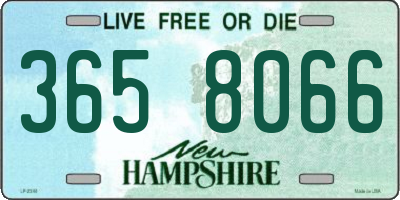 NH license plate 3658066