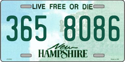 NH license plate 3658086