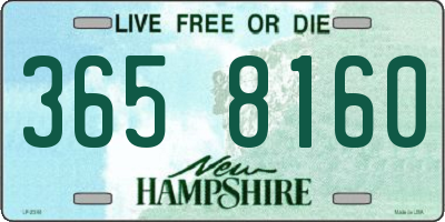 NH license plate 3658160