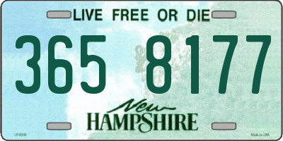 NH license plate 3658177