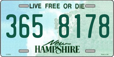 NH license plate 3658178