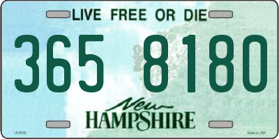 NH license plate 3658180