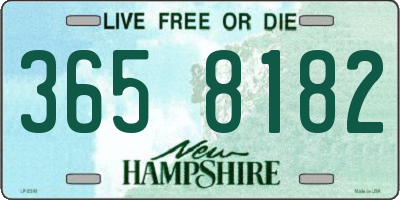 NH license plate 3658182