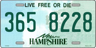 NH license plate 3658228
