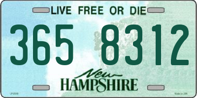 NH license plate 3658312
