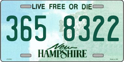 NH license plate 3658322