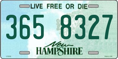 NH license plate 3658327
