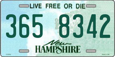 NH license plate 3658342