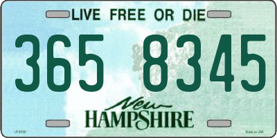 NH license plate 3658345