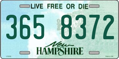 NH license plate 3658372