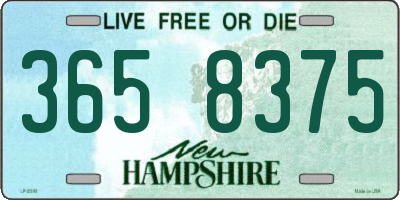 NH license plate 3658375