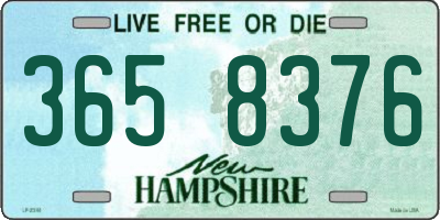 NH license plate 3658376