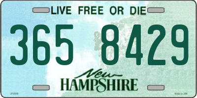 NH license plate 3658429