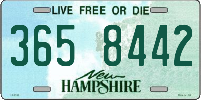 NH license plate 3658442