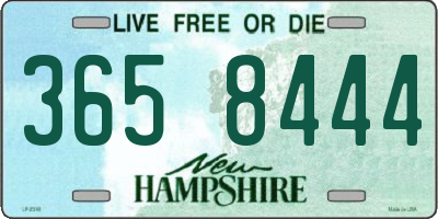 NH license plate 3658444